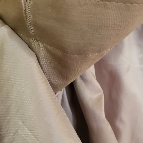 Vintage Misty Harbor Trench Wrap coat size 12US single breast Khaki mid calf - Picture 7 of 16